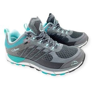 L.l. Bean TEK 2.5 North Peak Trail Hiking Sneaker Waterproof Shoe 10 Gray Teal